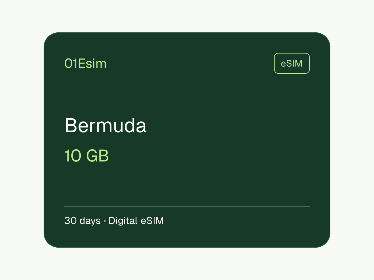 eSIM — Бермудские о-ва · 10 ГБ · 30 дней